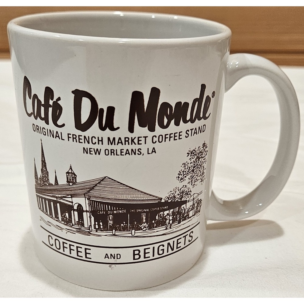 Cafe Du Monde Coffee Mug New Orleans LA‎ French Quarter Beignets Souvenir Cup...